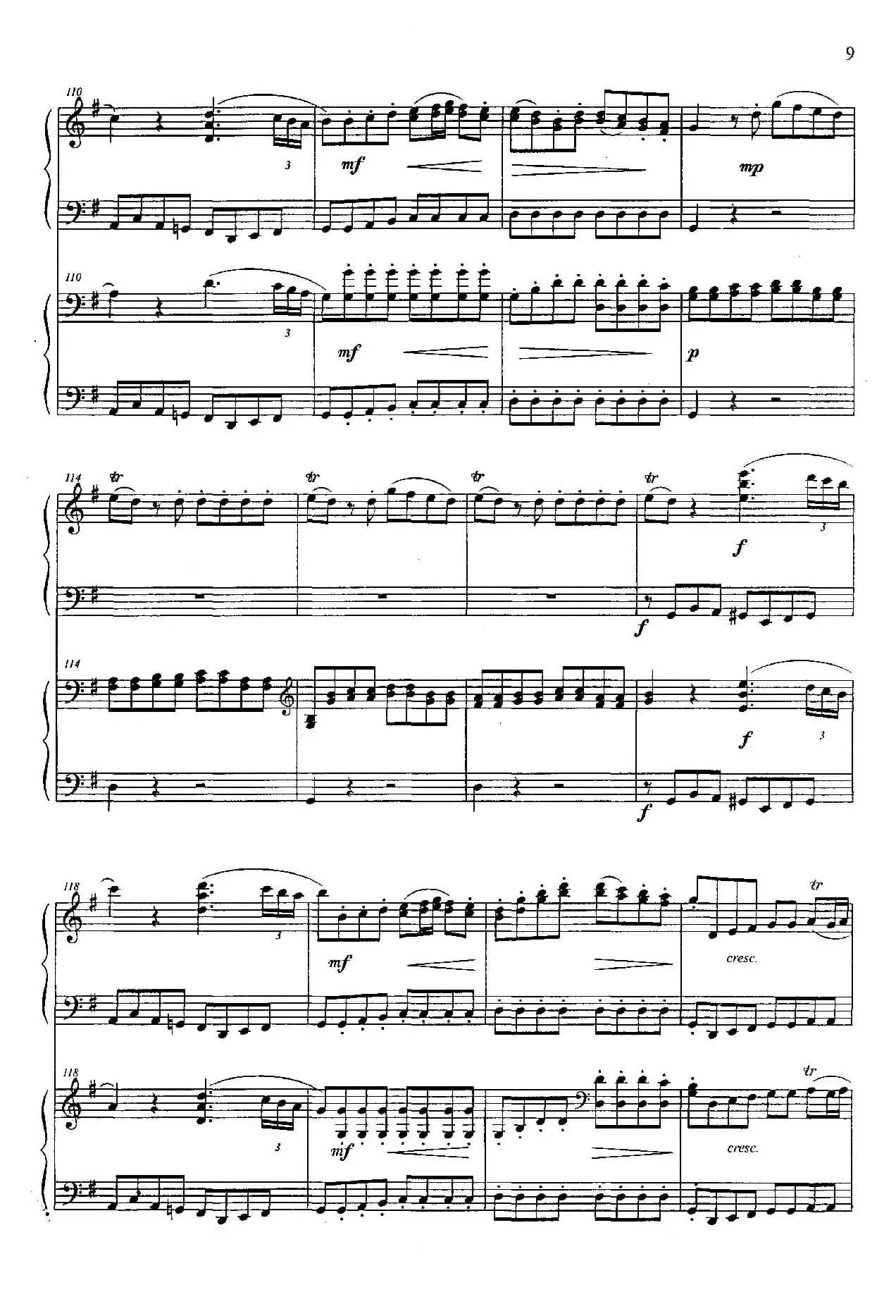 G大调弦乐小夜曲 第一乐章（二重奏）