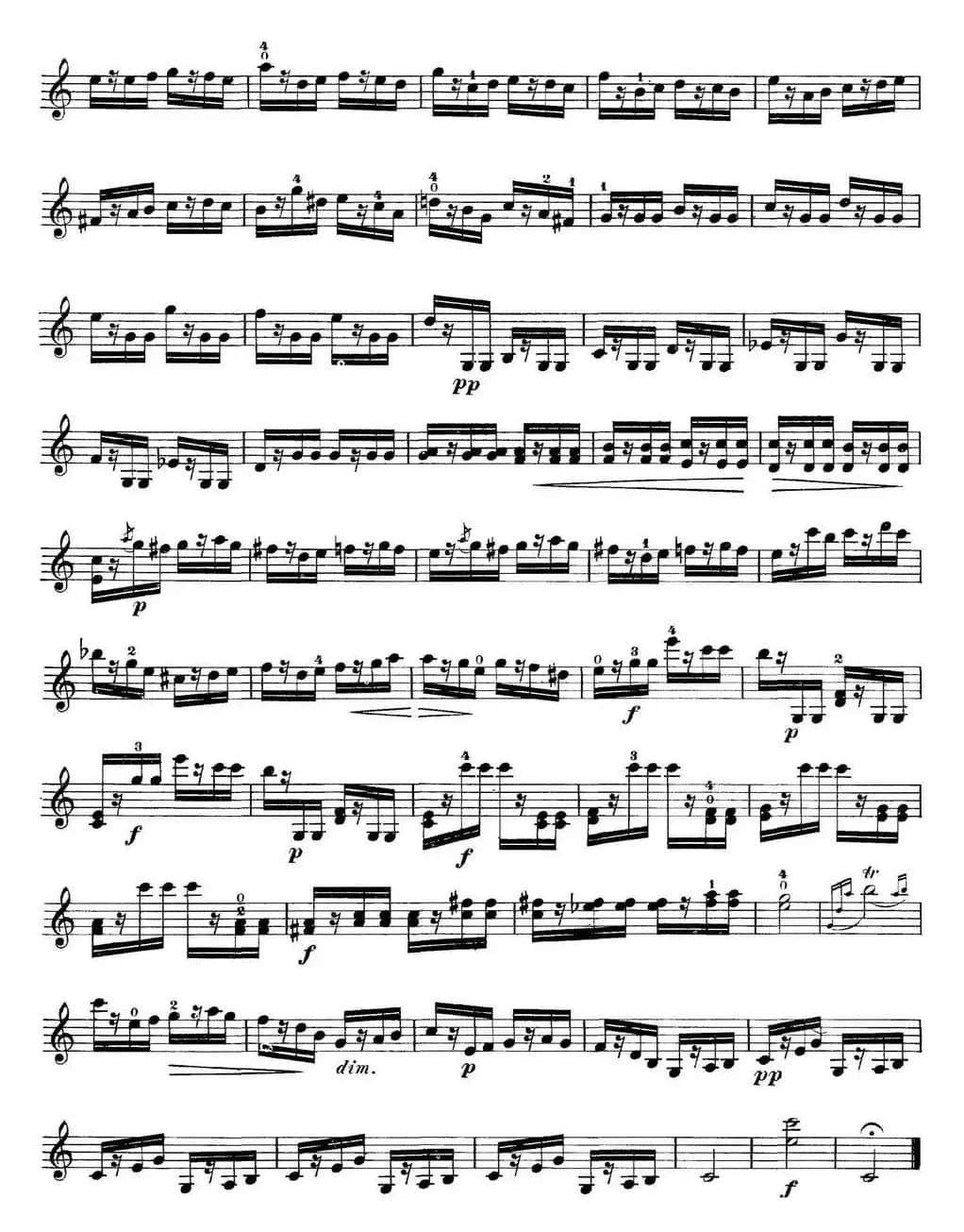 马扎斯小提琴练习曲 Op.36 第二册 华丽练习曲（51）