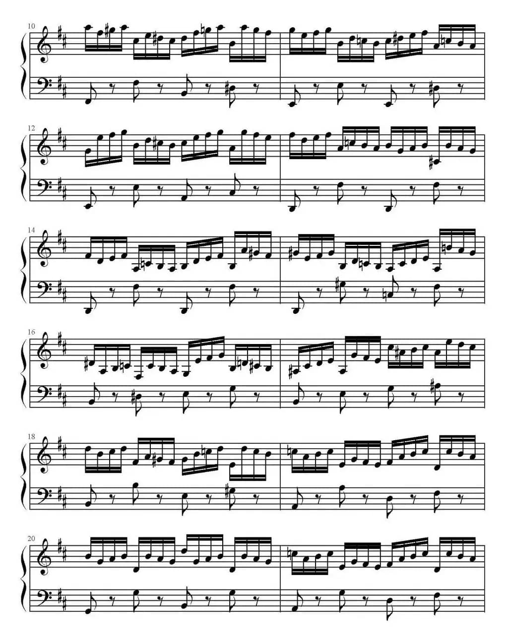 D大调前奏曲与赋格（BWV.850）