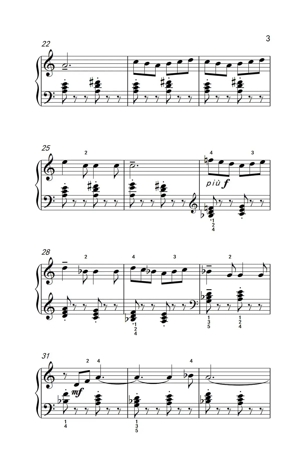 第七级1.回旋曲（中央音乐学院 钢琴（业余）考级教程 7-9级）