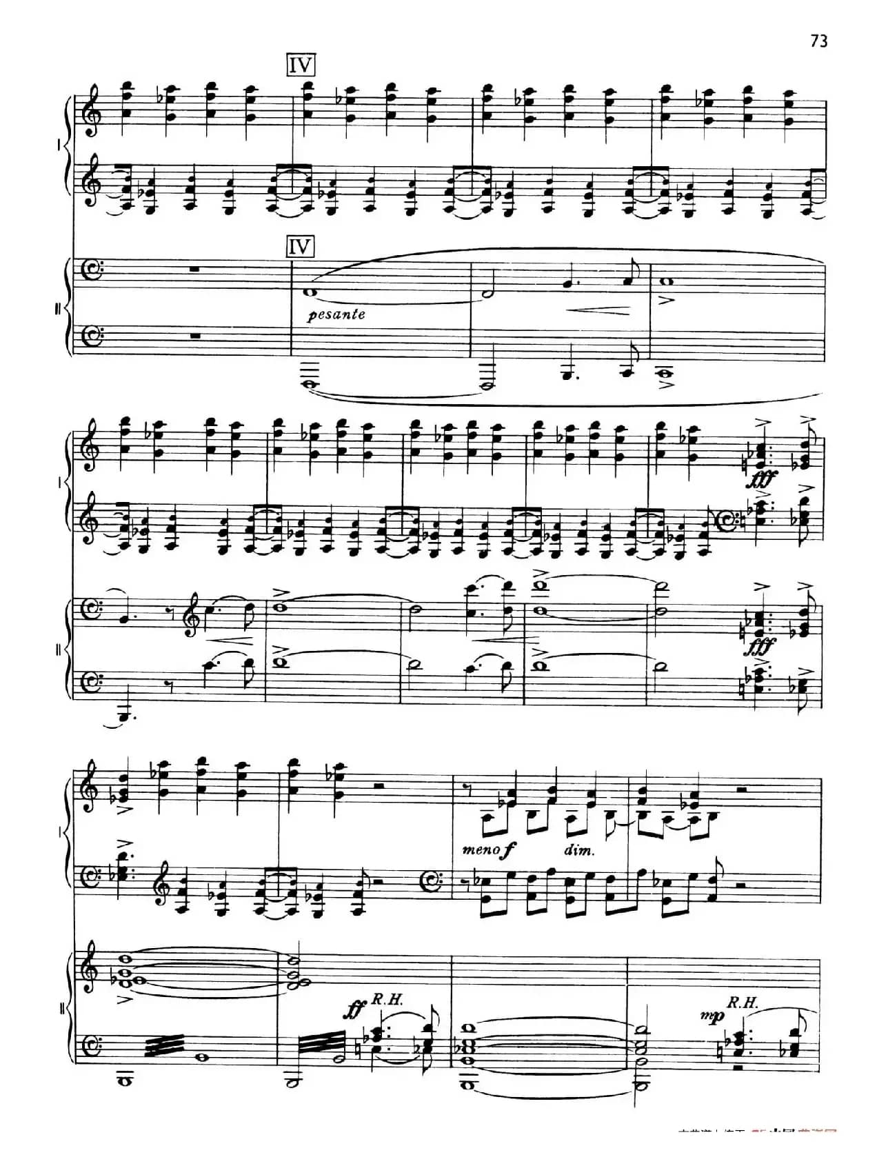 The Planets Op.32（双钢琴）（行星·第五乐章 土星—老年使者）