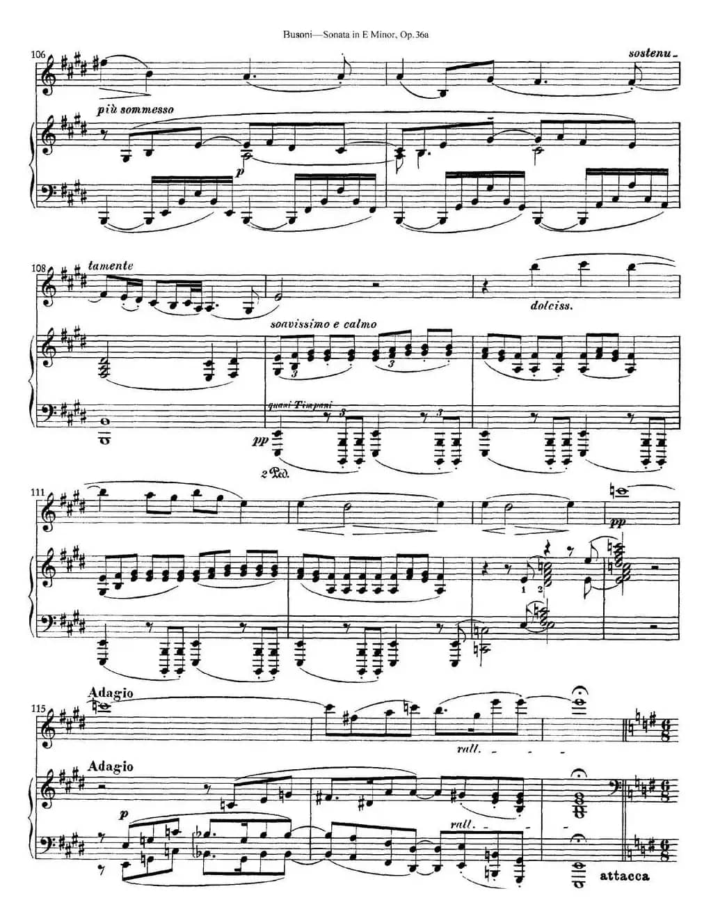 Violin Sonata No.2 in E Minor Op.36（小提琴+钢琴伴奏）