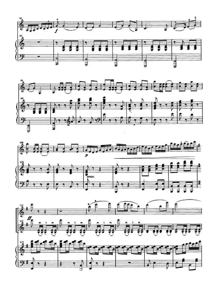 草原上的红卫兵见到毛主席（齐奏+钢琴伴奏）