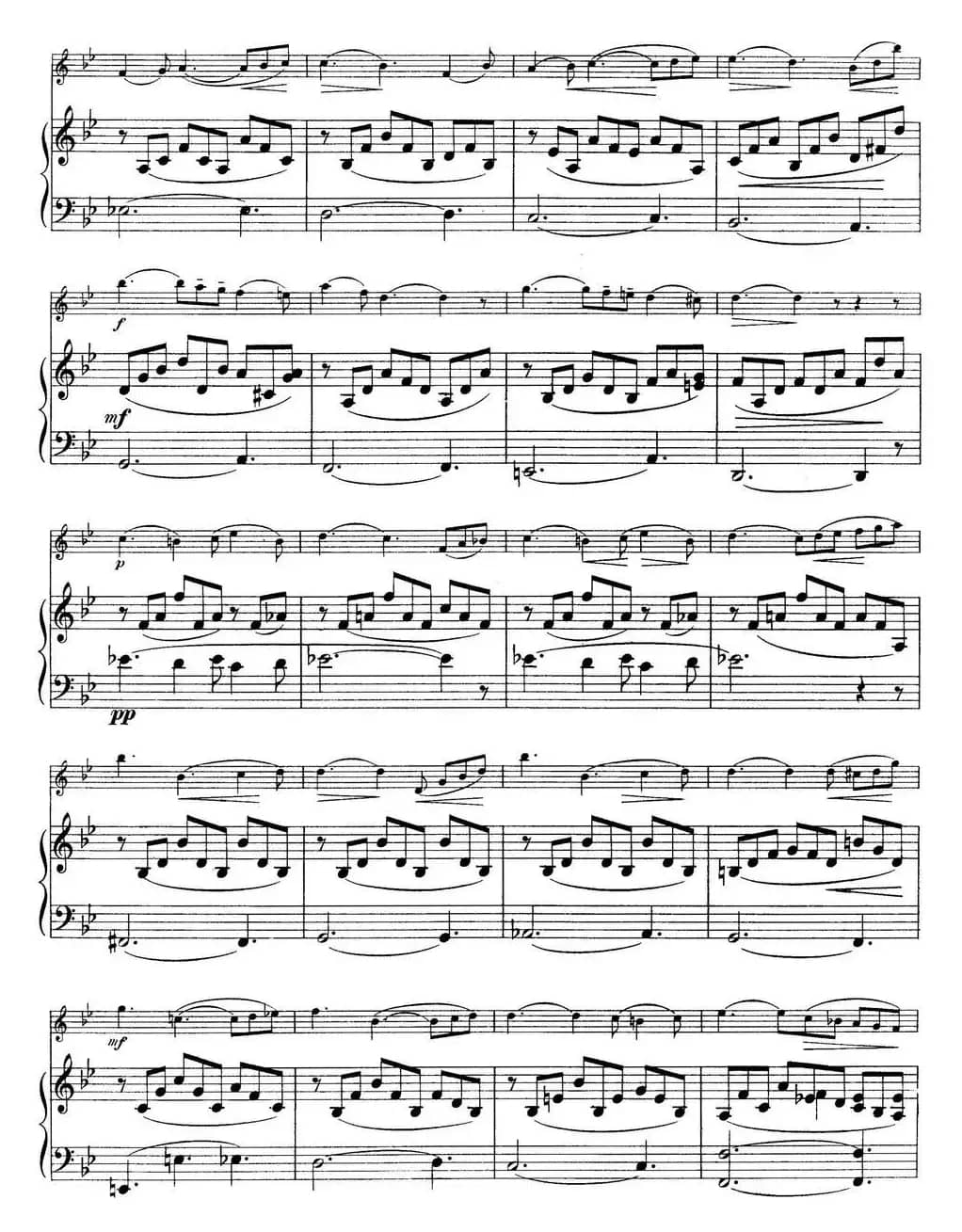 25首小提琴曲合集：Romance（HANS SITT. Op.26，No.5）.（小提琴+钢琴伴奏）