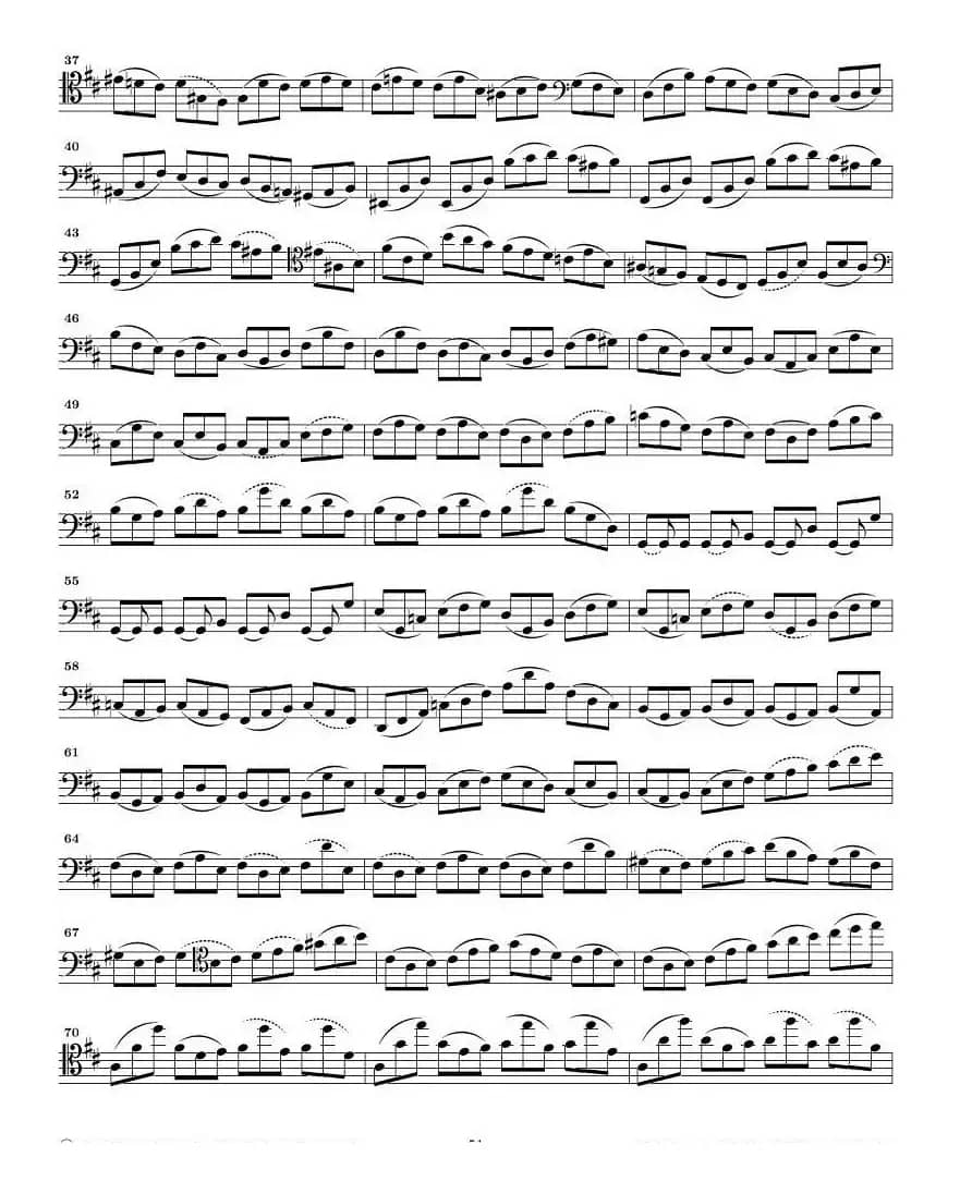 巴赫无伴奏大提琴练习曲之六