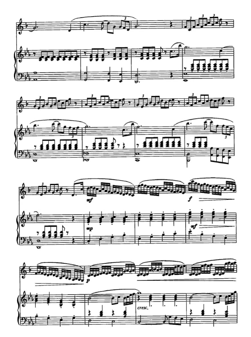 西拉穆轮河随想曲（单簧管+钢琴）