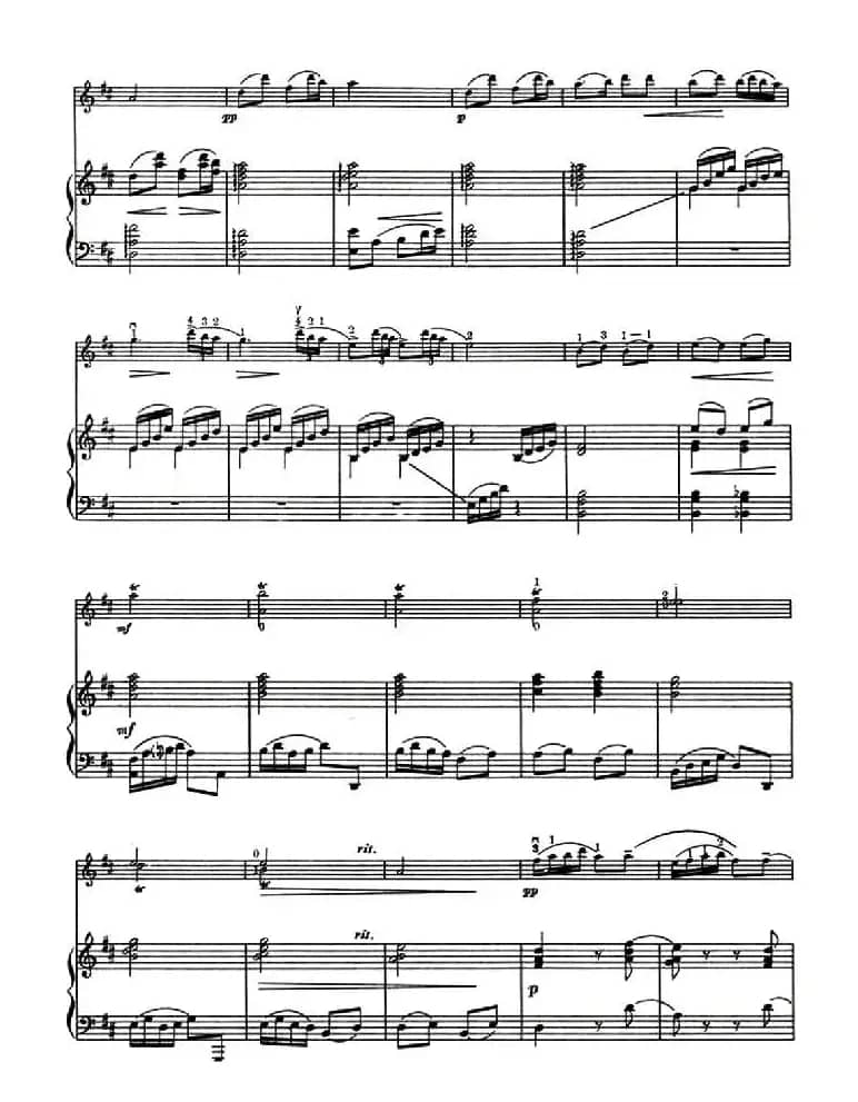 渔舟唱晚（许述惠改编版 、小提琴+钢琴伴奏）