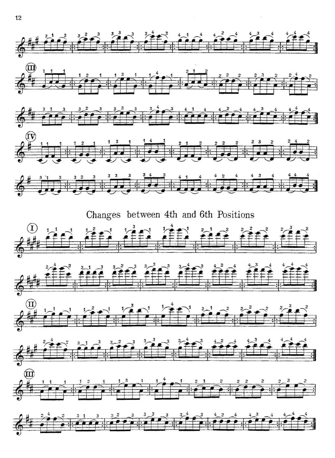 小提琴换把练习曲（第二部分）