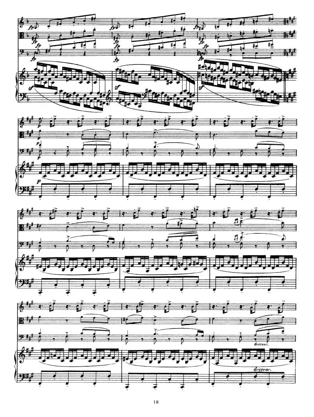 A大调鳟鱼五重奏（P11—20）（弦乐+钢琴）