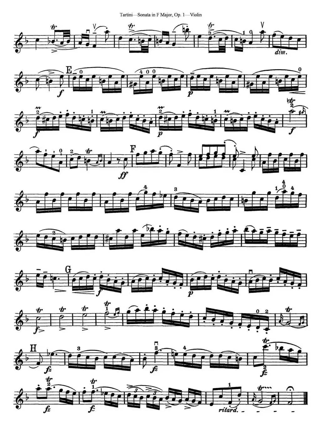 Violin Sonata in F Major Op.1