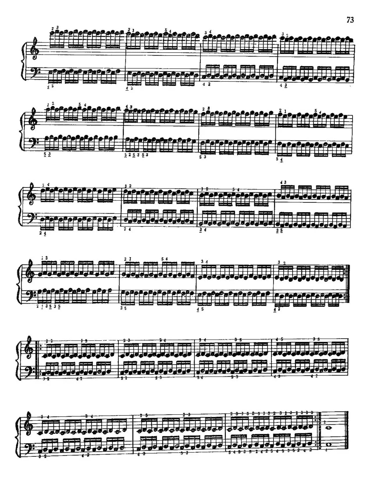 手风琴手指练习 第二部分(分别运用五个手指的颤音练习)