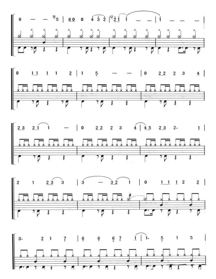 we are ready——我们的梦（架子鼓、主旋律+鼓谱）