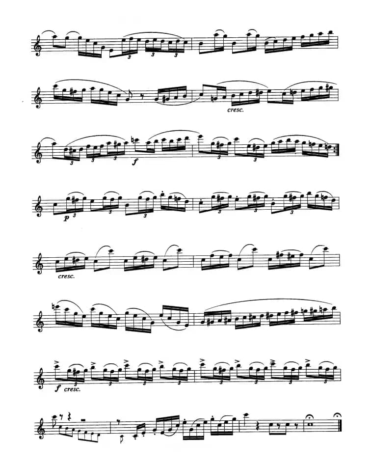 单簧管考级教材·第六级