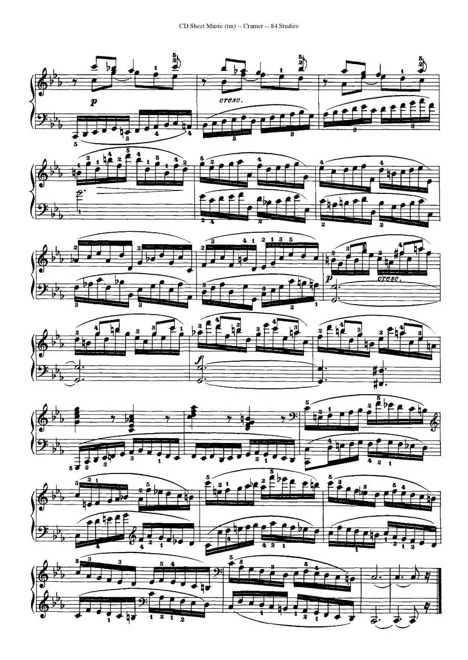 Cramer - 84 exercices（41—45）（克拉莫84首钢琴练习曲）