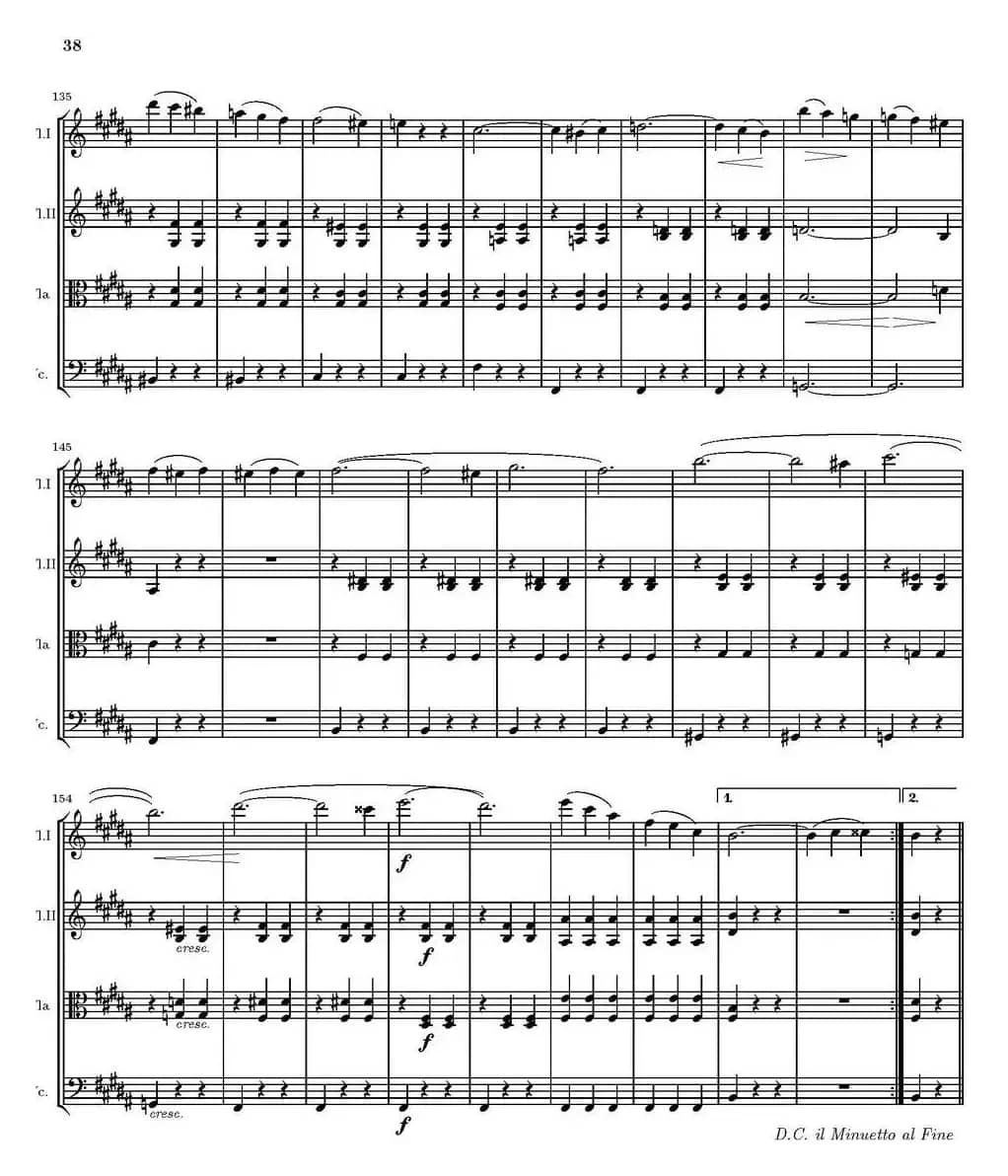 String Quartet nr.18 in E minor（E小调弦乐四重奏、P31-45）