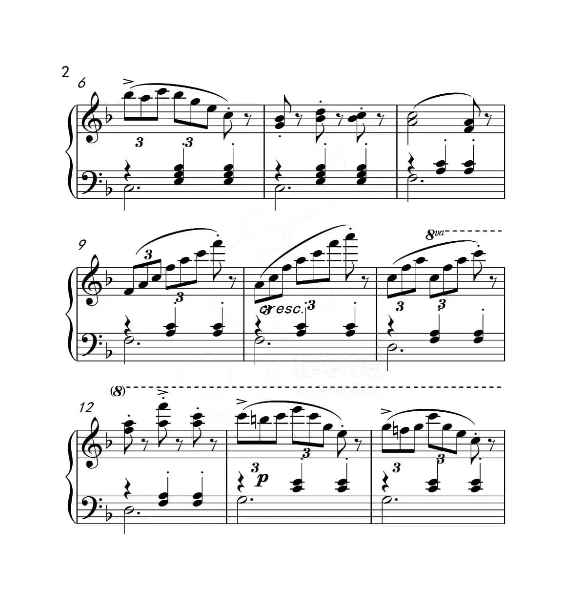 第五级B组 练习曲（中国音乐学院钢琴考级作品1~6级）