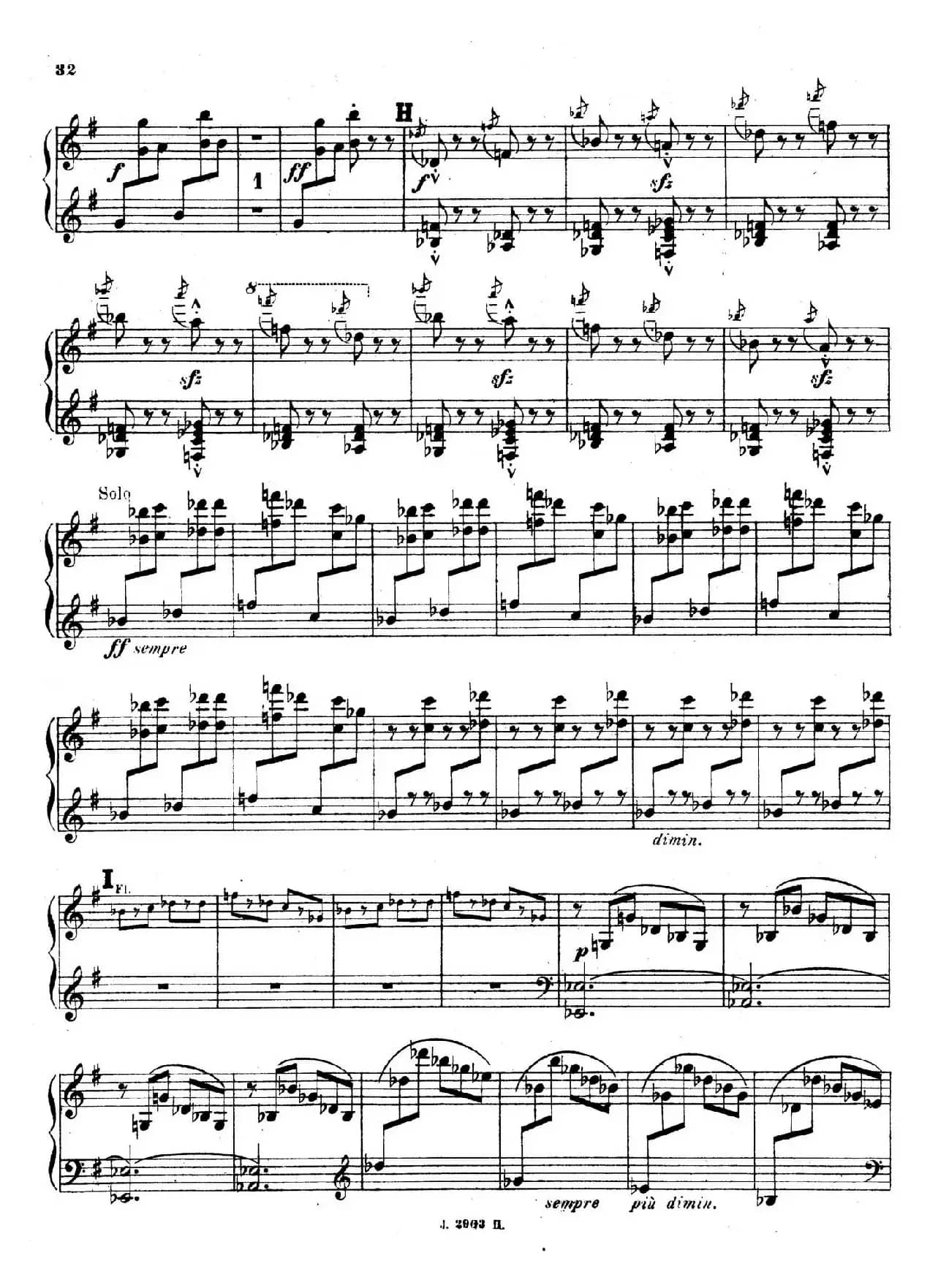 Symphony on a French Mountain Air Op.25（法国山歌交响曲·钢琴独奏·Ⅲ）