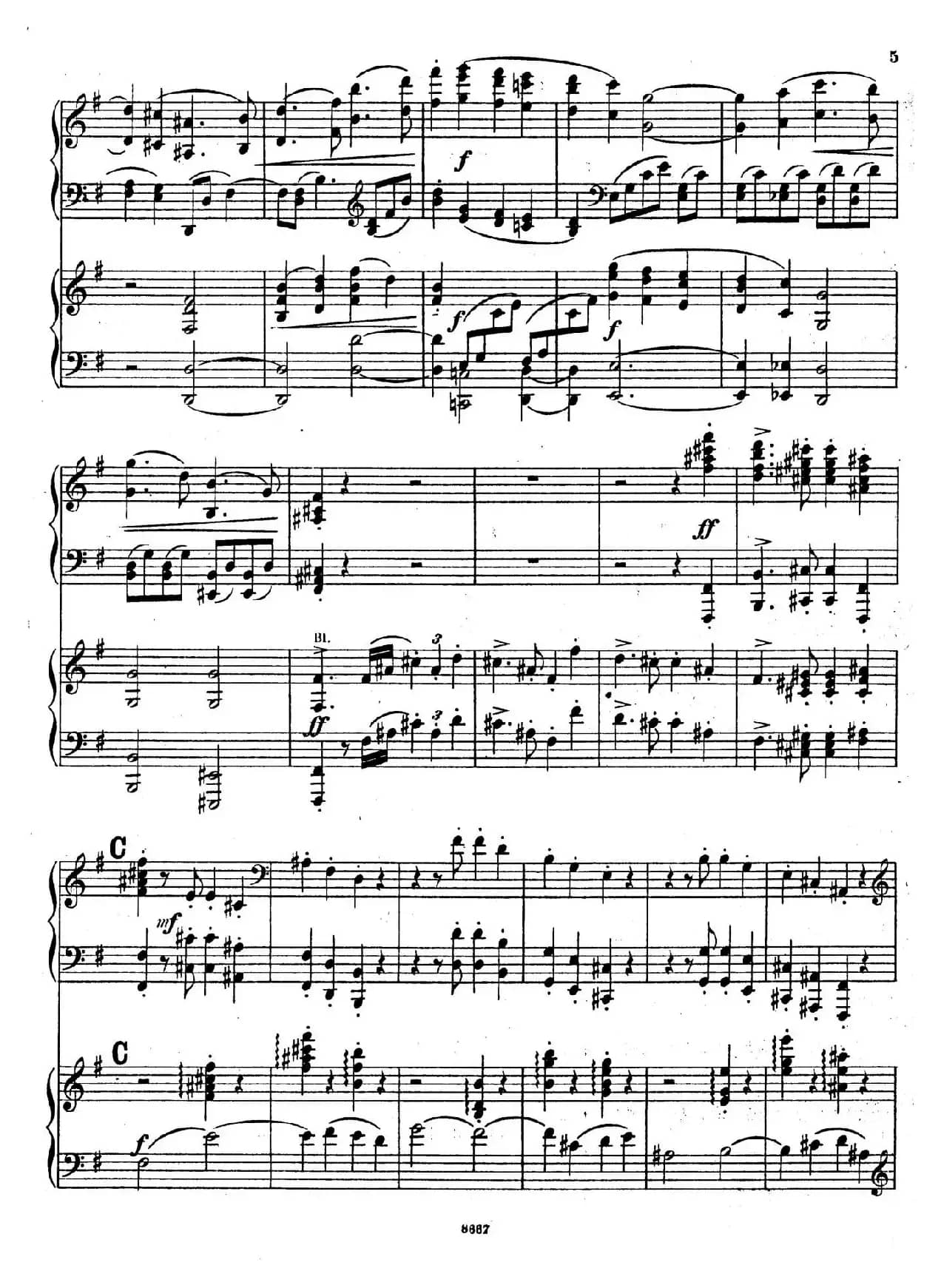 Symphony No.4 in e Minor Op.98（e小调第四交响曲·双钢琴）