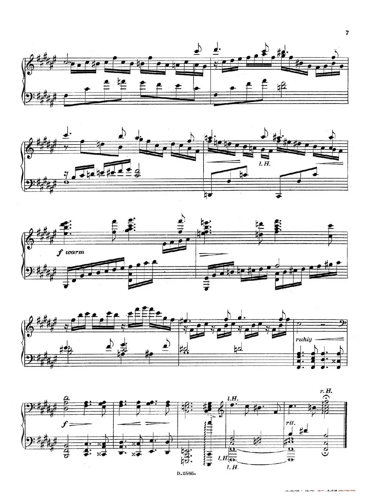 Fantasien über Gedichte von Richard Dehmel Op.9（德默尔之诗幻想曲2. 幸福的森林）