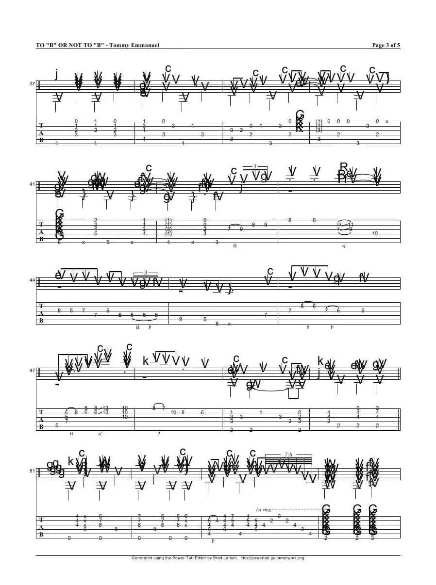 tommy emmanuel：to b or not to b（指弹吉它）