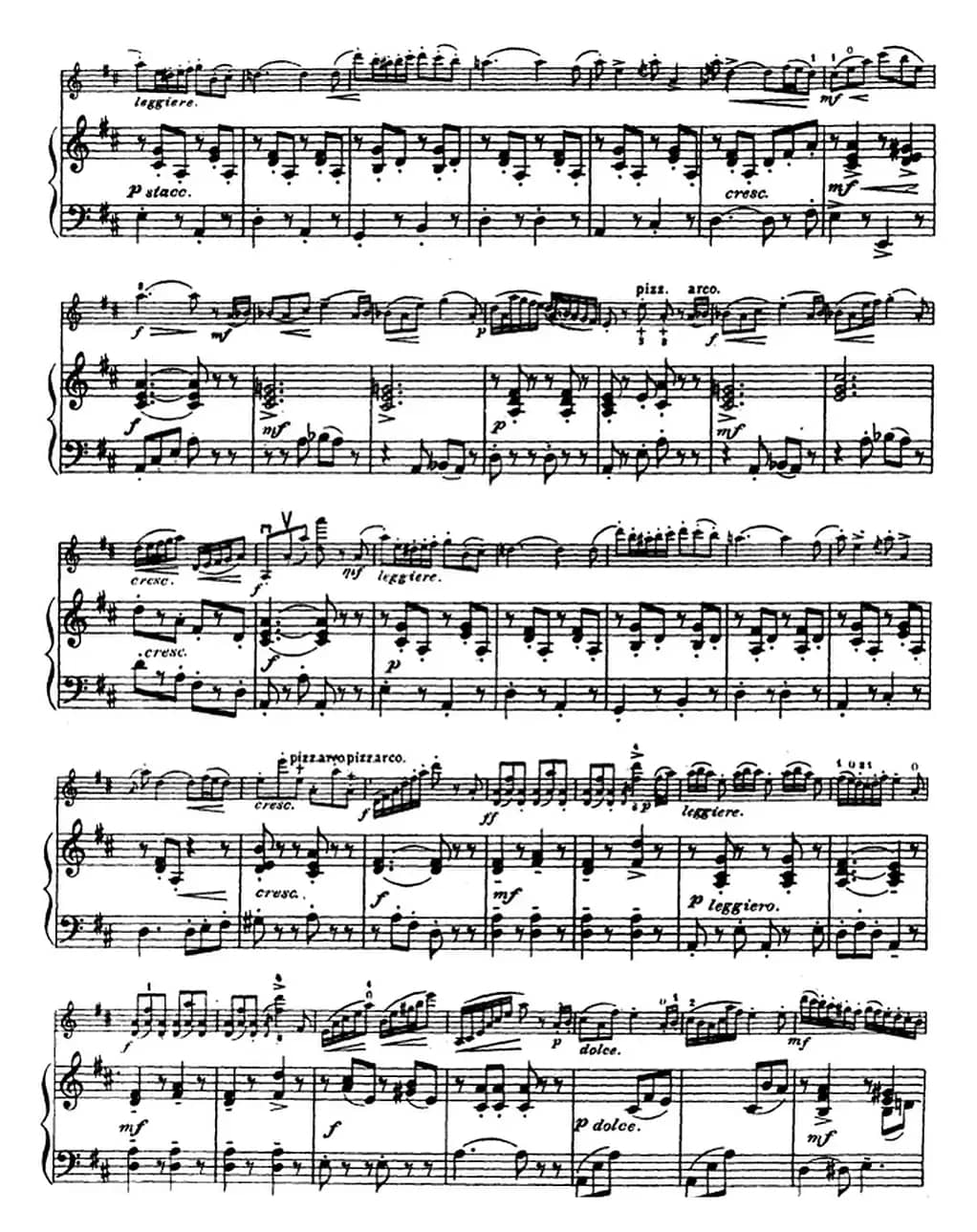 塞茨初级小提琴协奏曲Op.15（D大调学生协奏曲）