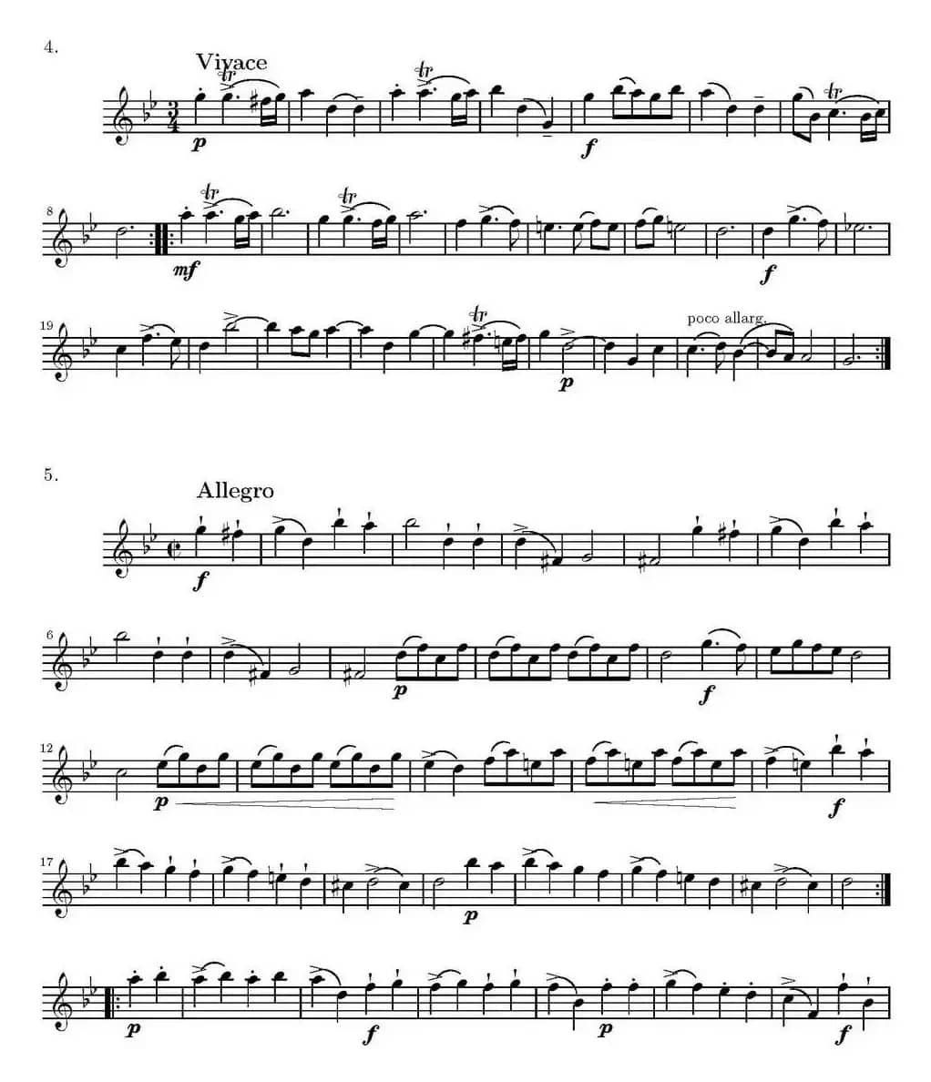 Op.6 VIII. Concerto Grosso（大协奏曲）（四重奏第一小提琴分谱）