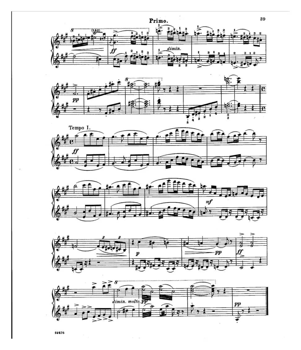 L'Arlesienne Suite No·2（阿莱城姑娘·第二组曲·四手联弹）