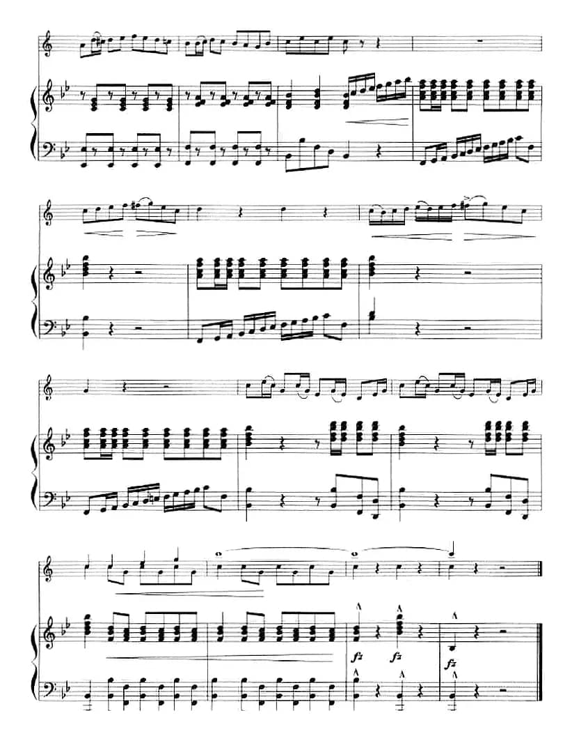 主题变奏曲（小号+钢琴伴奏）