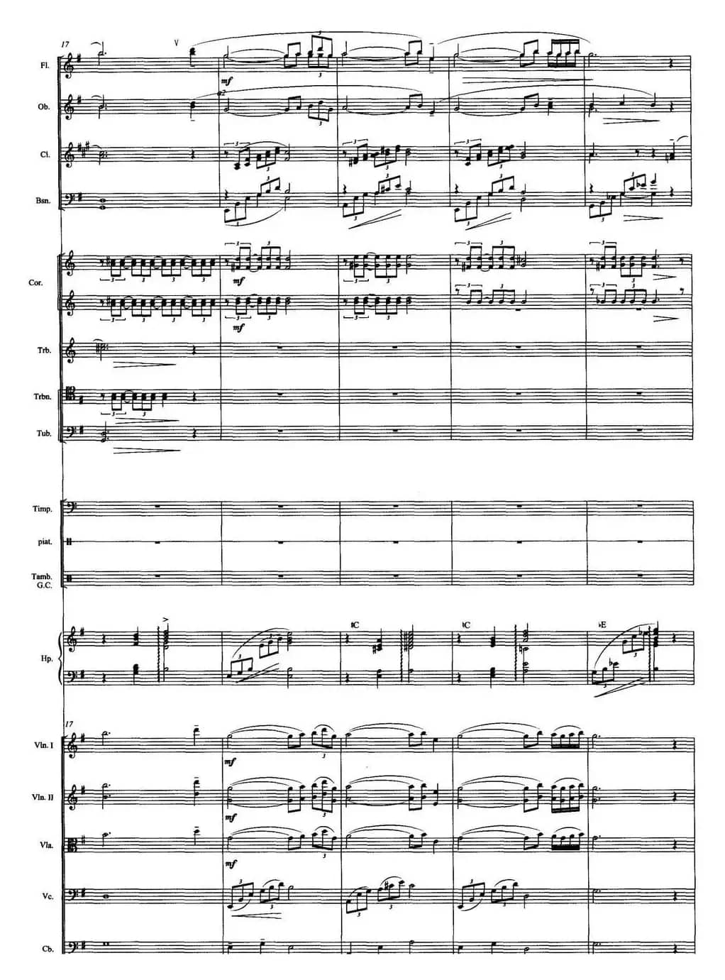 壮美的牧歌（交响音诗、总谱）