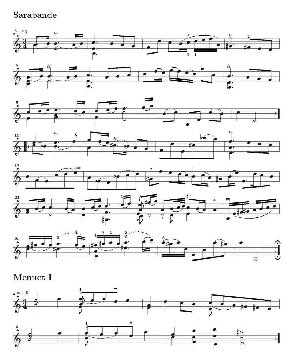 Six Suite Violincello Solo senza Basso(Suite II)(6首无伴奏大提琴组曲·Ⅱ)