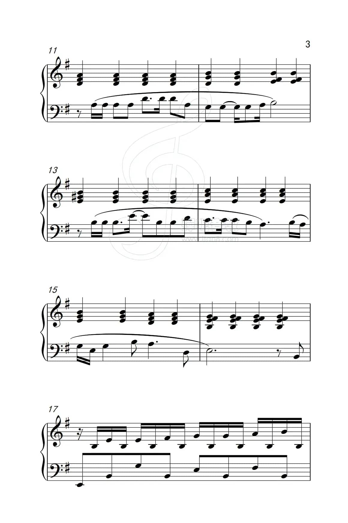 我等到花儿也谢了（《弹吧音教》制谱版）