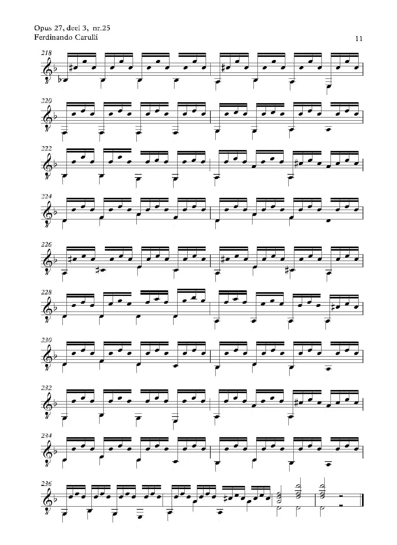 Metodo Completo Op.27-3（古典吉他二重奏练习·25）