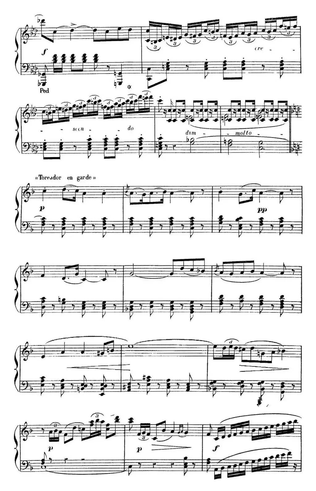 Carmen for Solo Piano（卡门全剧钢琴独奏版）（No.14）