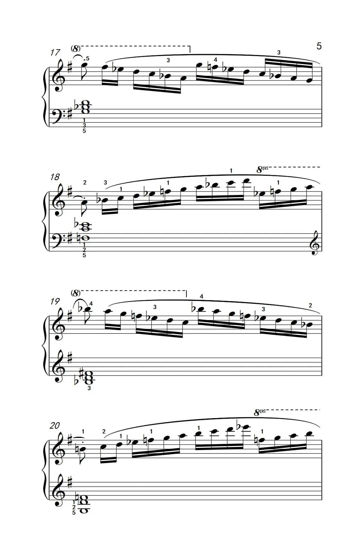 第五级 3.练习曲（中央音乐学院 钢琴（业余）考级教程 4-6级）