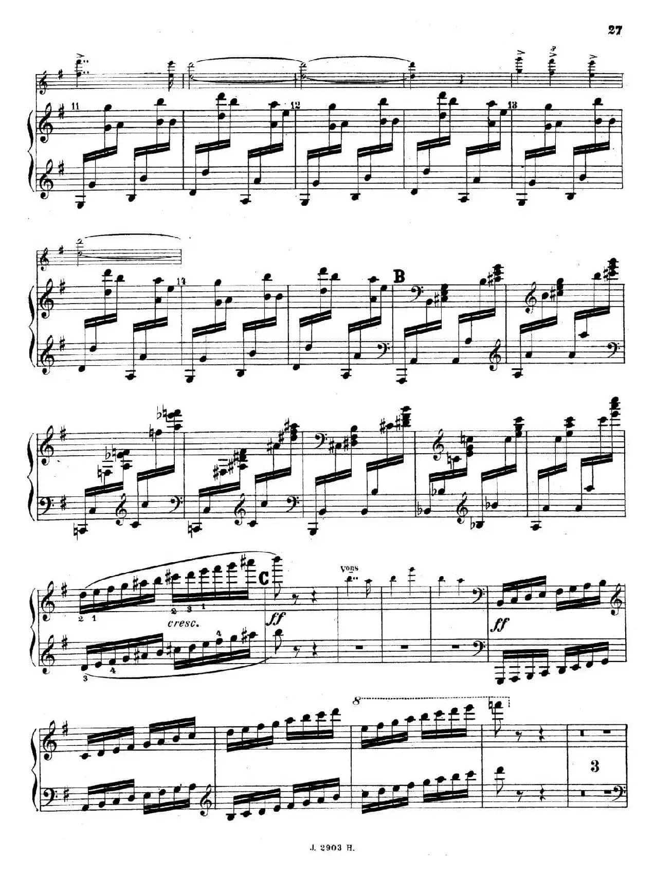 Symphony on a French Mountain Air Op.25（法国山歌交响曲·钢琴独奏·Ⅲ）