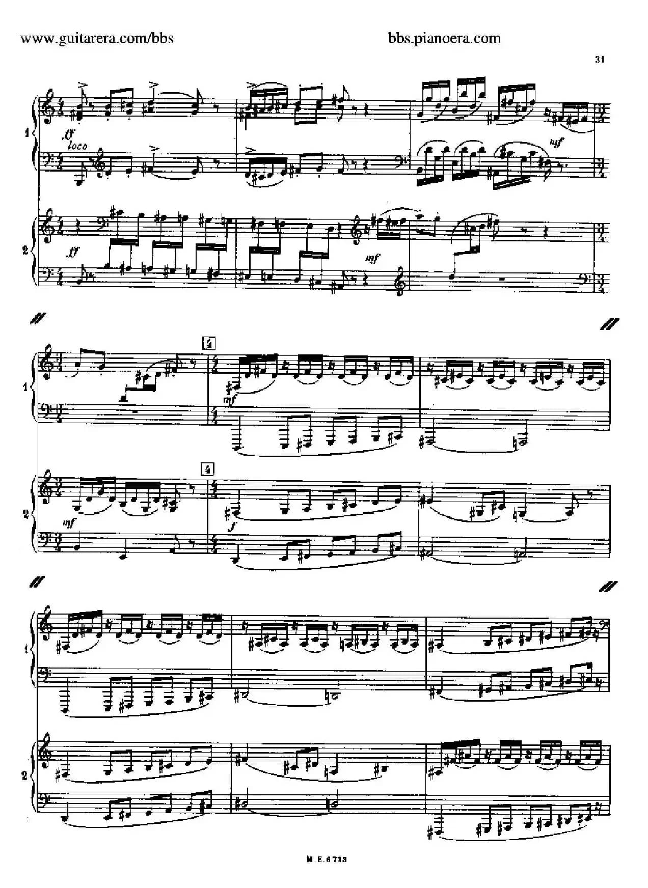 Sonata for Two Pianos（双钢琴奏鸣曲）