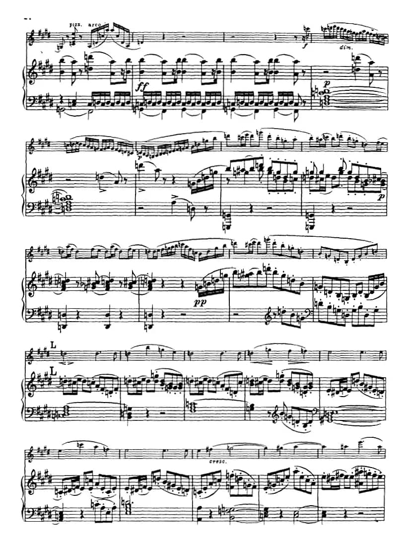 E小调协奏曲（Op.64）（小提琴+钢琴）