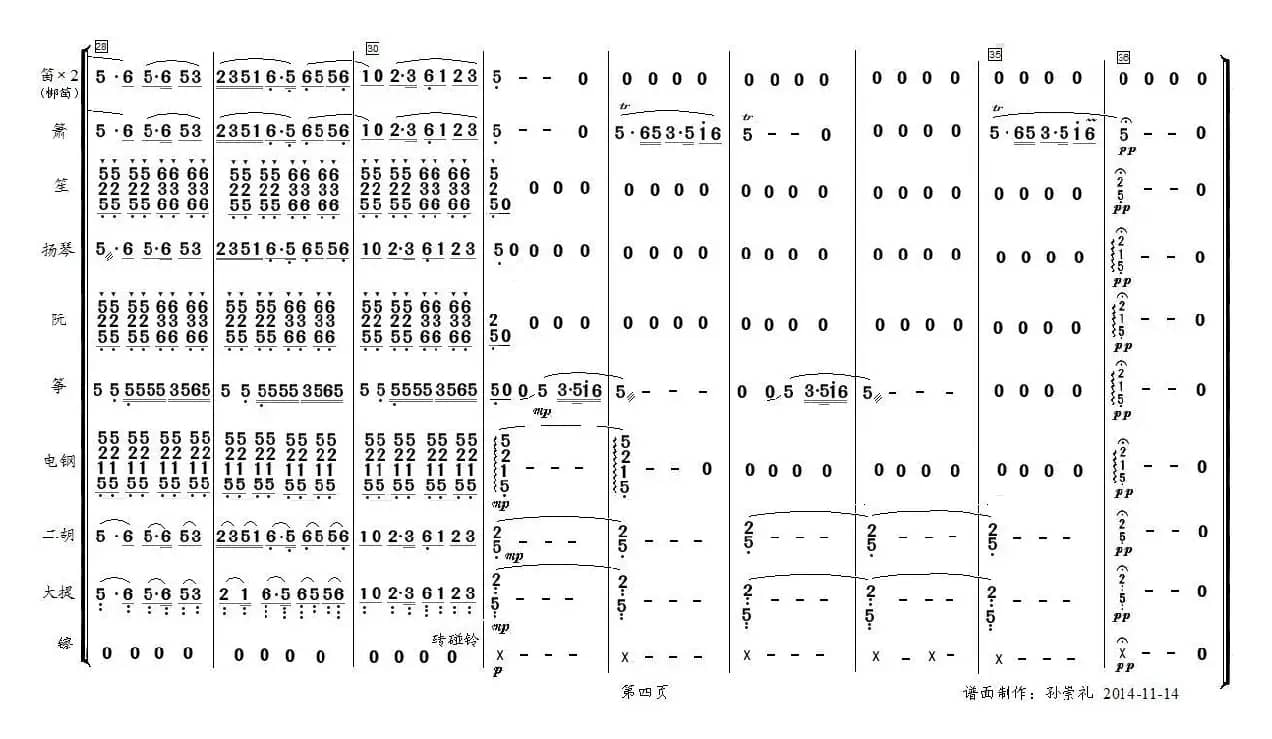 大浪淘沙（器乐合奏）
