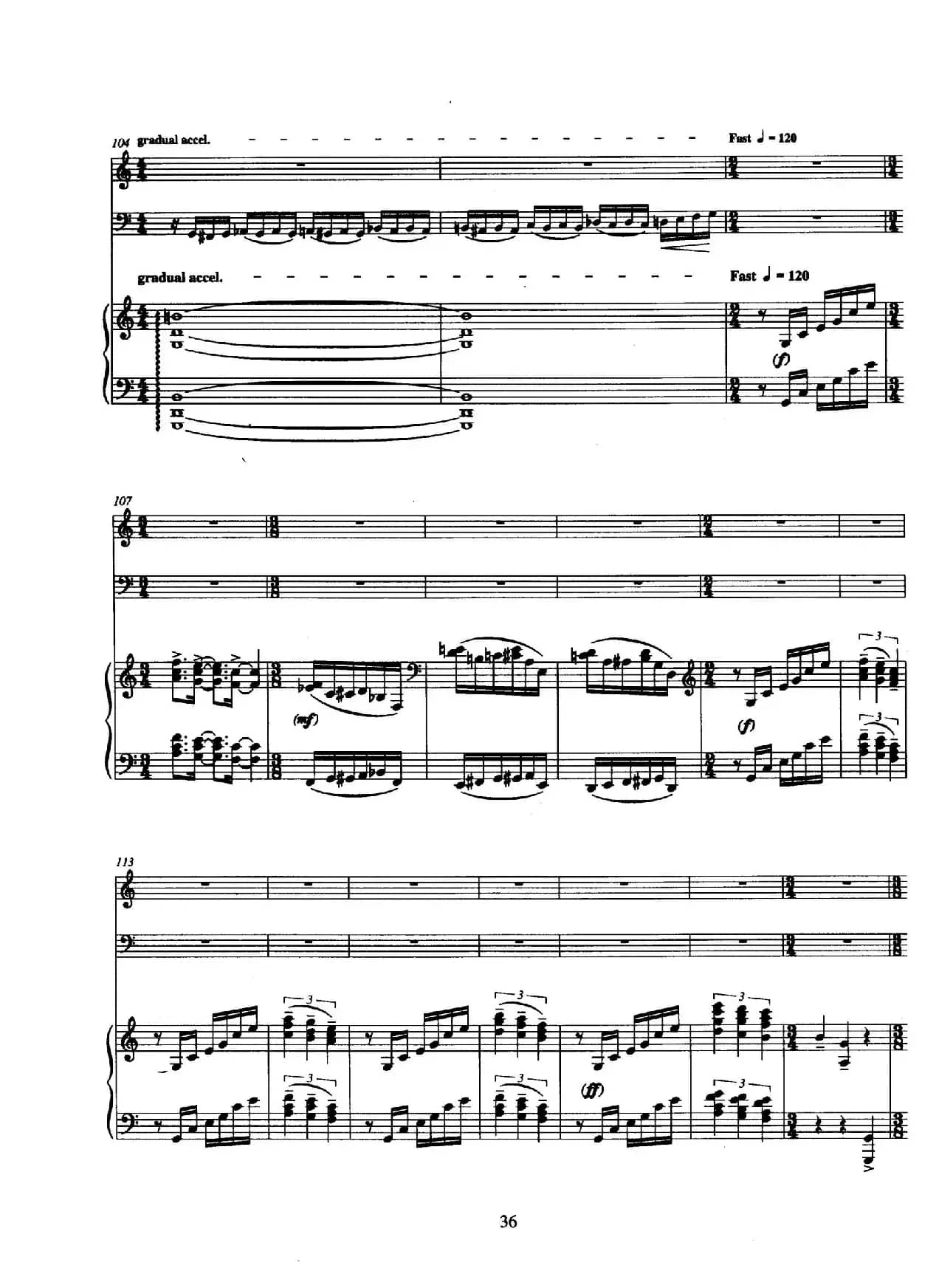 Trio（巴松、双簧管与钢琴三重奏总谱）