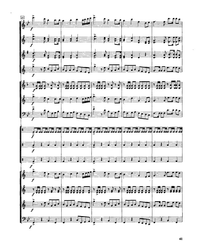 光荣啊，中国共青团（管乐合奏总谱）