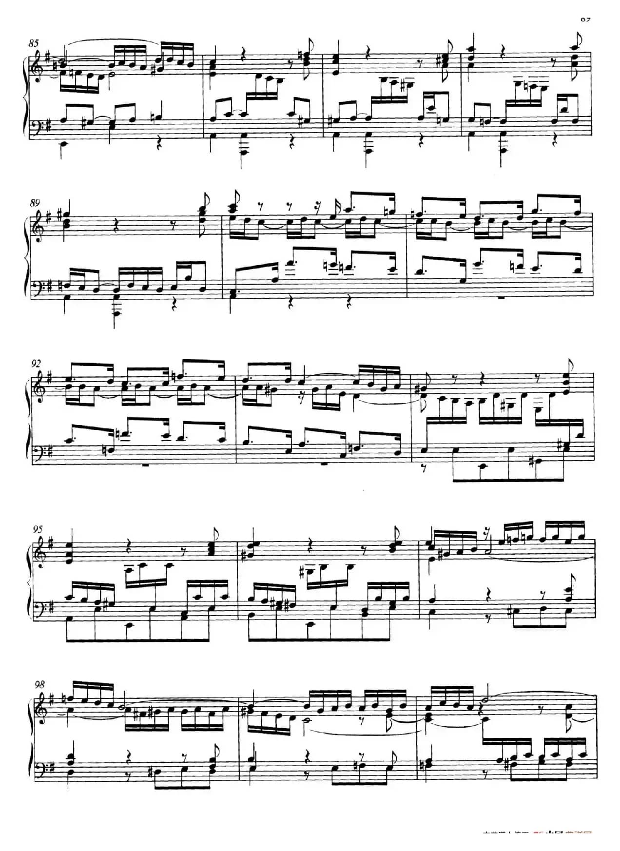 Prelude and Fugue in e Minor BWV 548（e小调前奏曲与赋格）