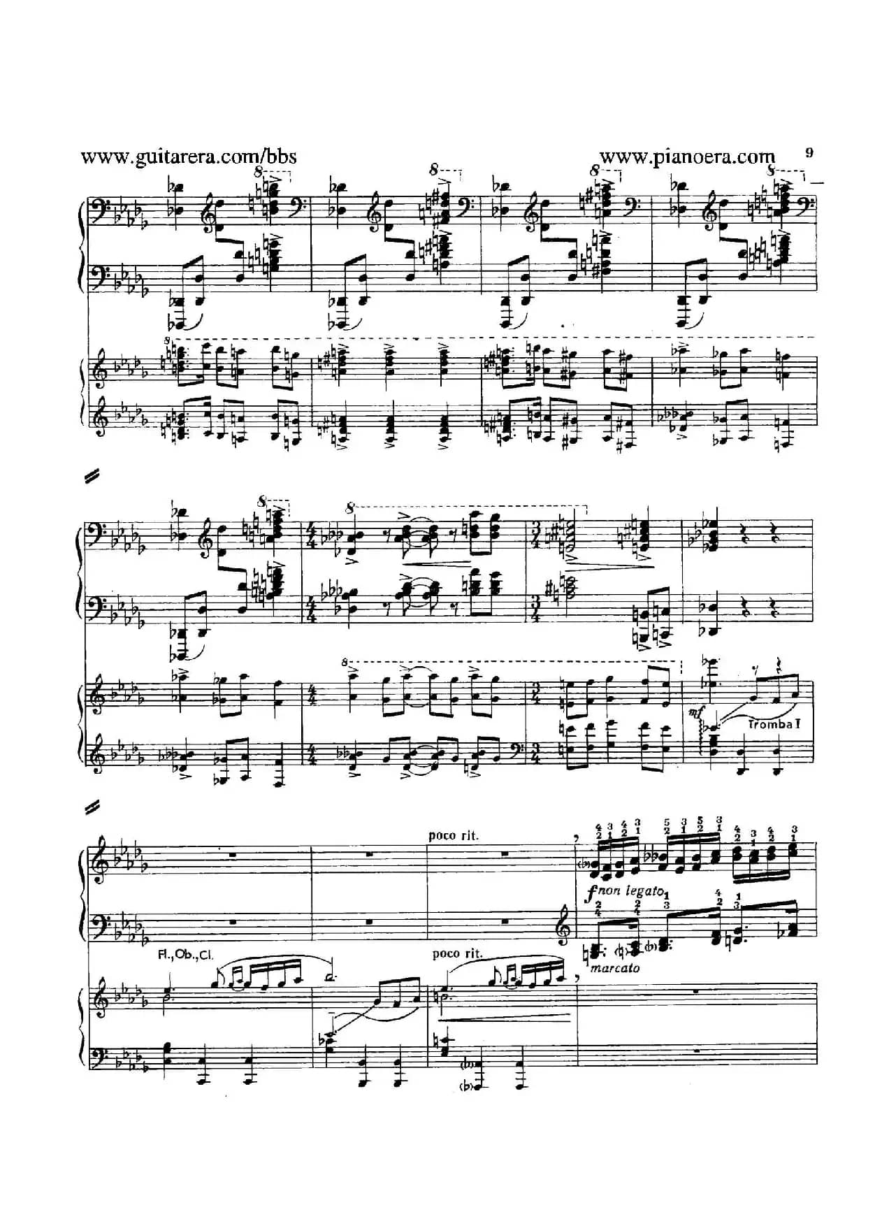 Piano Concerto in D-flat Major Op.37（降D大调钢琴协奏曲·Ⅰ·双钢琴）