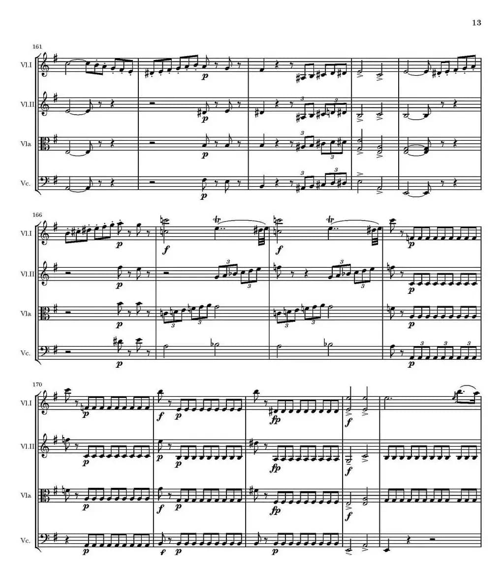 String Quartet nr.18 in E minor（E小调弦乐四重奏、P1-15）