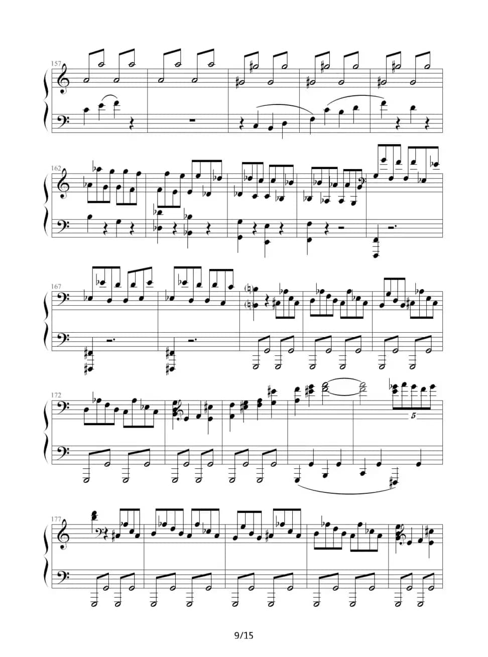 c小调第八钢琴奏鸣曲第一乐章（作品13号“悲怆”）