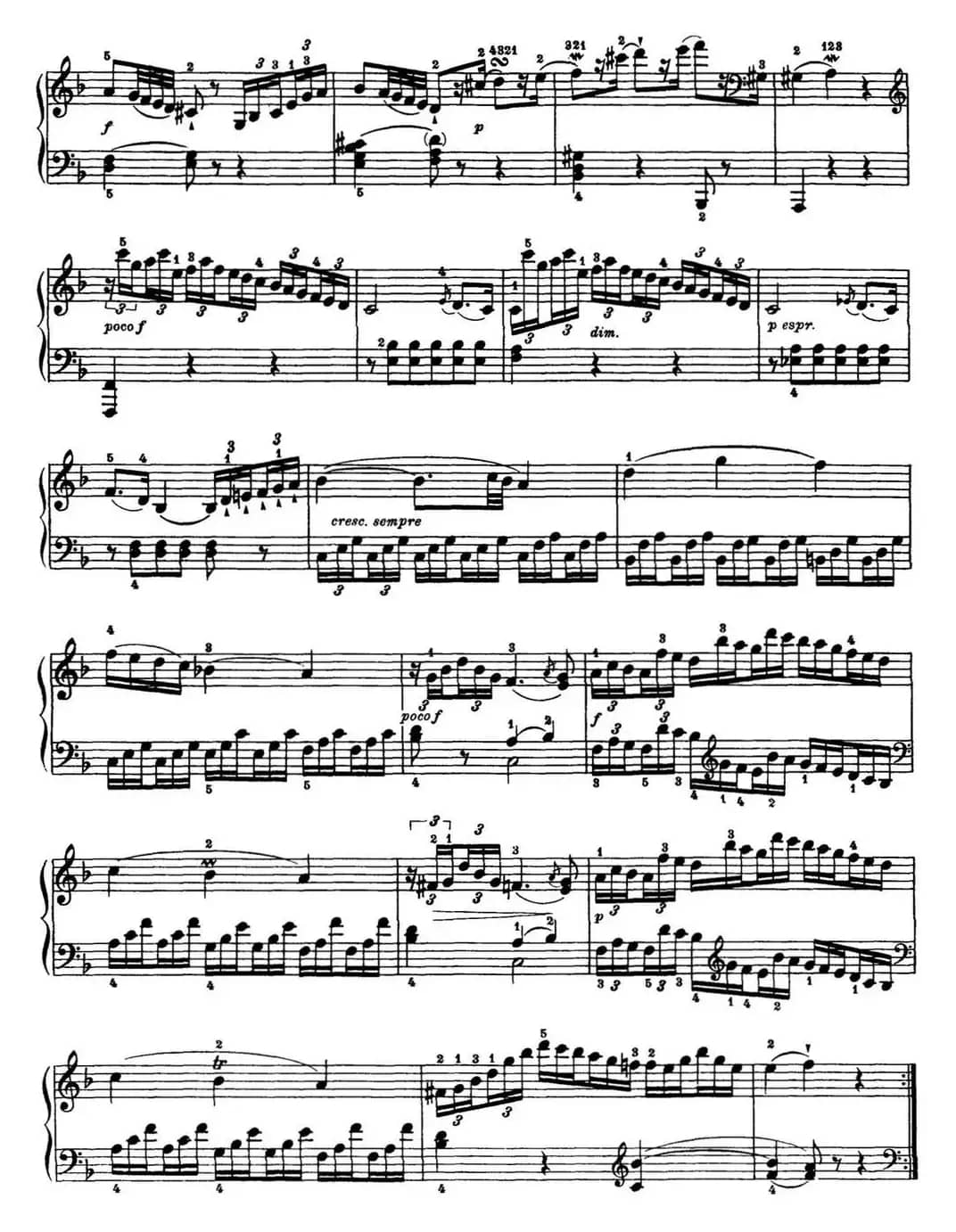 海顿 钢琴奏鸣曲 Hob XVI 33 in D major