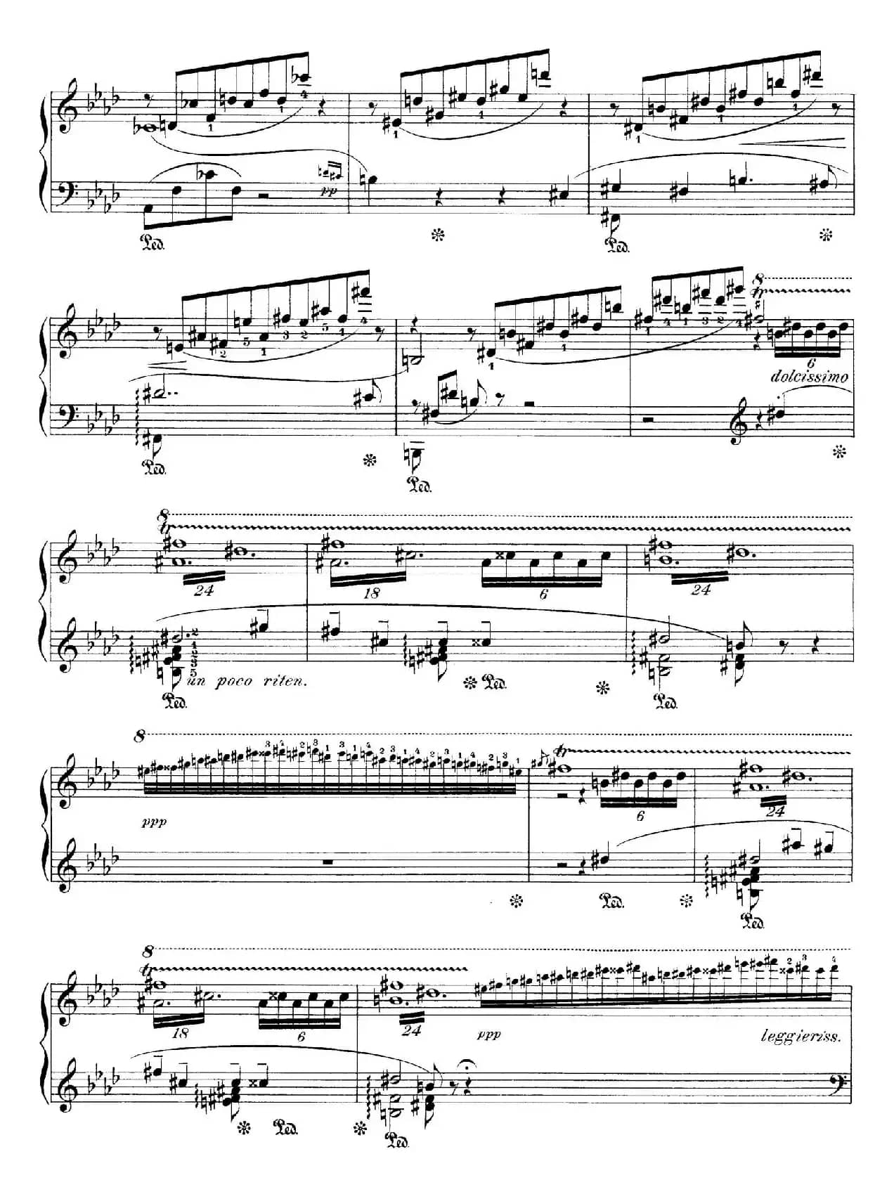 Notturnos S.541（3首夜曲“爱之梦”·1）