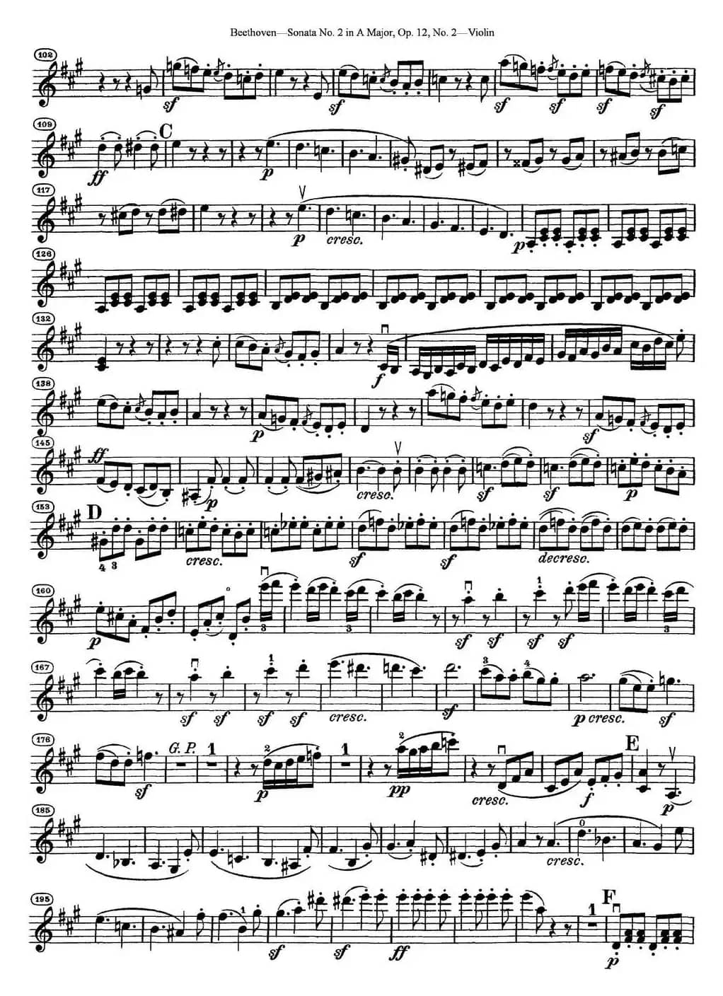 Violin Sonata No.2 in A Major Op.12 No.2