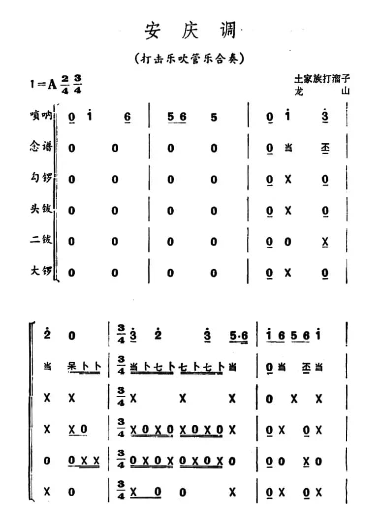 安庆调（打击乐吹管乐合奏）