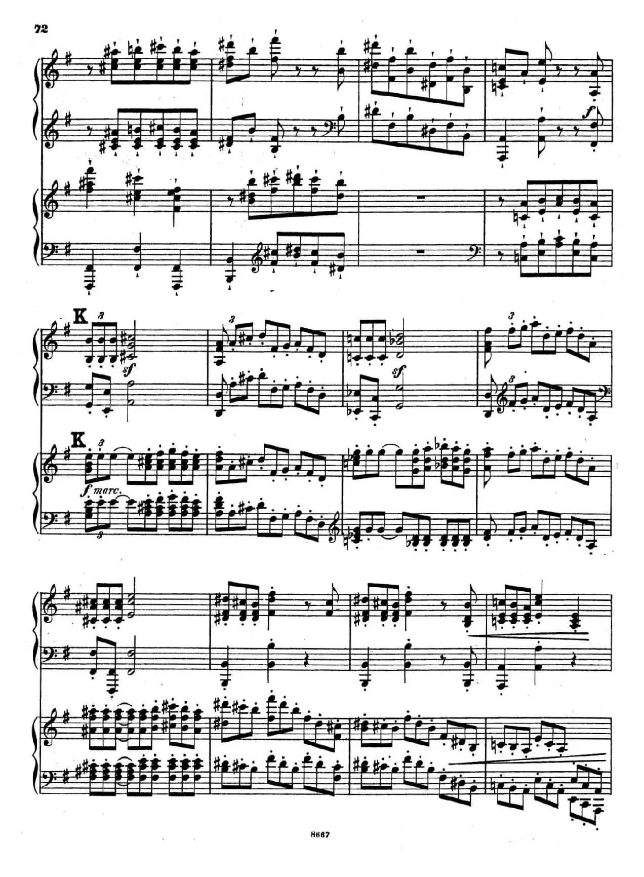 Symphony No.4 in e Minor Op.98（e小调第四交响曲·双钢琴）