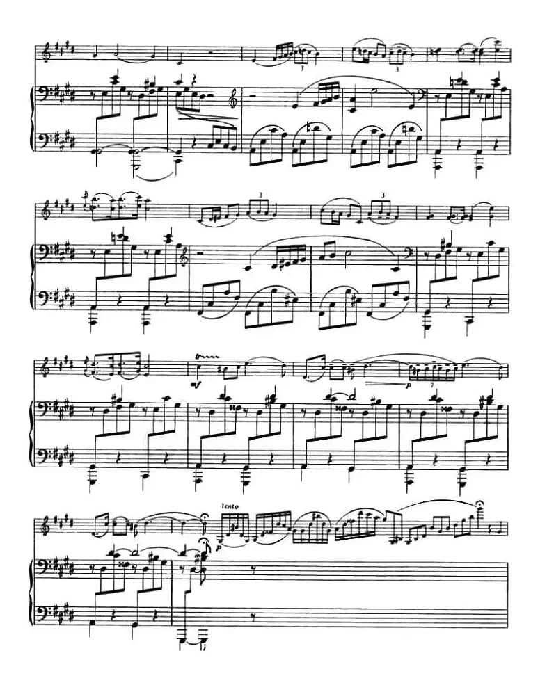 NOCTURNE（钢琴伴奏小提琴谱）